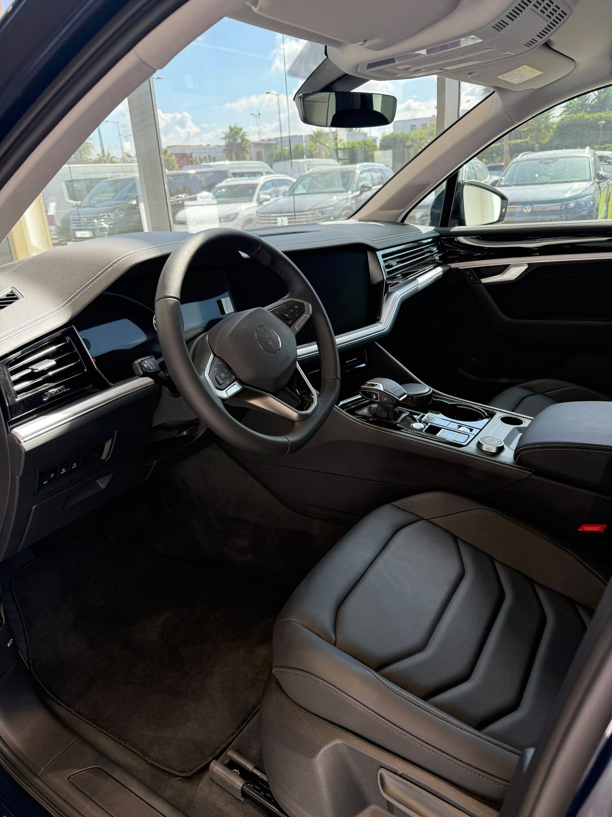 Poste de conduite du Volkswagen Touareg, sièges cuir